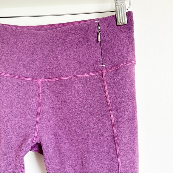 CALIA Essential Crossover Heathered Purple Fitted Capris Leggings sz Small - Picture 9 of 14